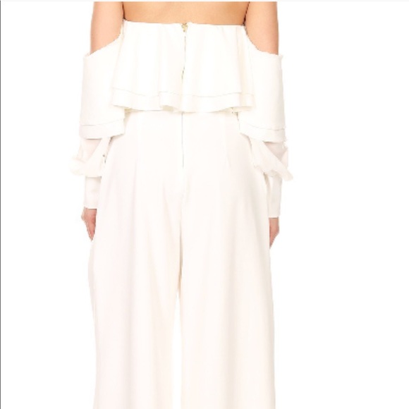 2-PC Ruffle Off Shoulder Halter Set - Picture 3 of 6